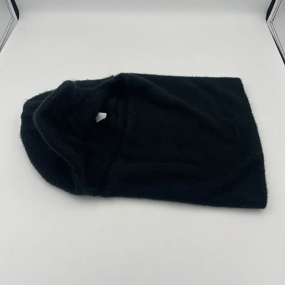 Turtle Fur Fleece Balaclava Brimmed Face Mask Black One Size Ski Hike Hood USA